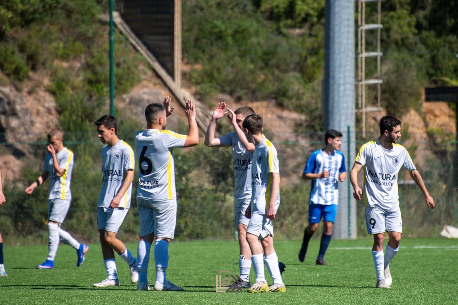 Giocatori dell’ASD Perdasdefogu durante una partita