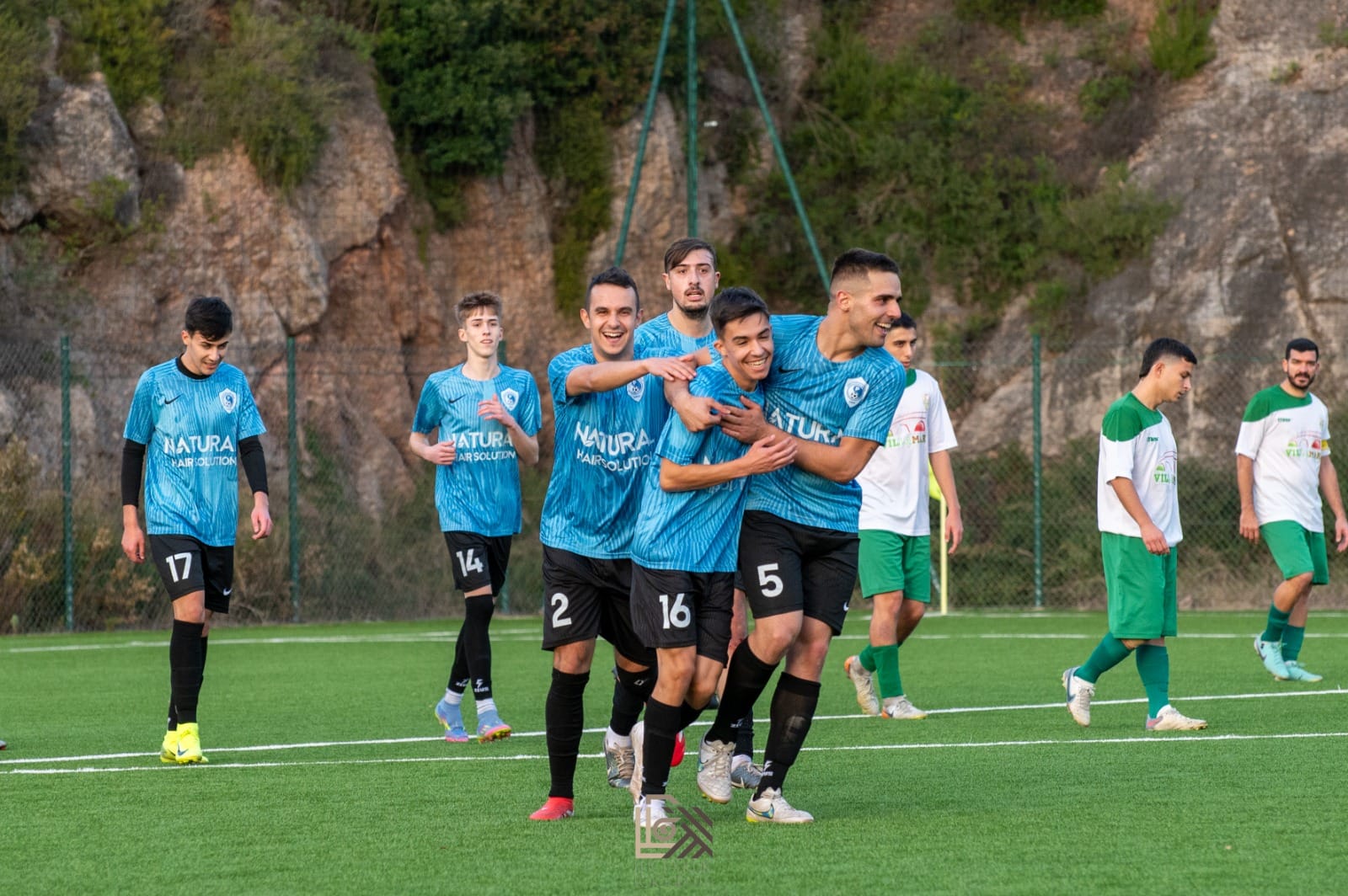 Giocatori dell’ASD Perdasdefogu durante una partita